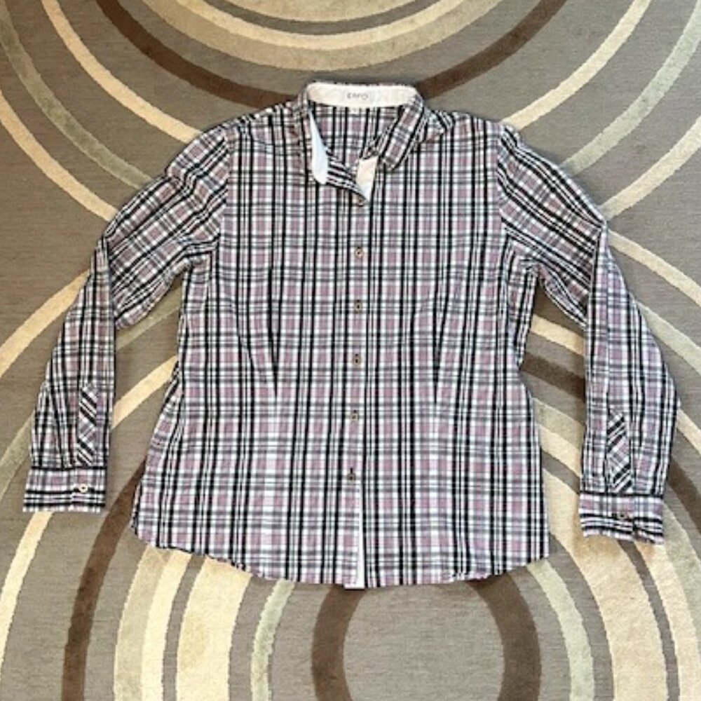 ERFO Men's Button-down Plaid Shirt